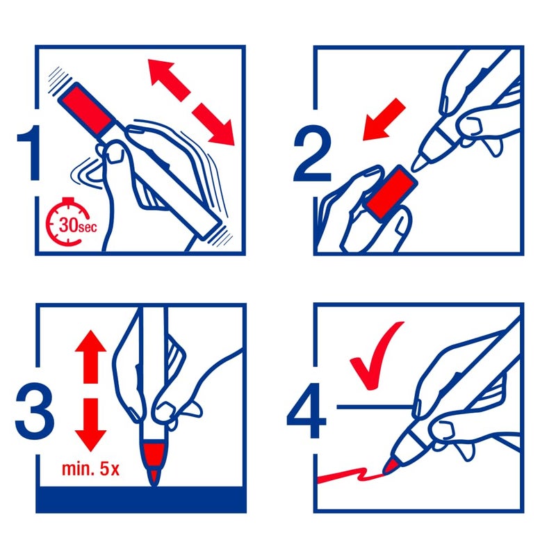 edding 4085 chalk marker - red - 1 chalk pen - round nib 1-2 mm - fine-nib wet wipe pen for chalkboards, windows, glass, mirrors - liquid chalk marker pens for opaque coverage - Image 3